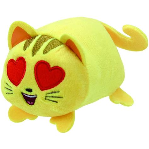 Ty Beanie Boos Stackable Plush Emoji Movie Cat Heart Eye 4 Inch