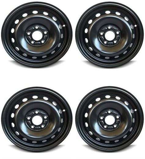 Set 4 15 Black Replacement Wheel Fits 12 18 Ford Focus 15x6 5x108 52
