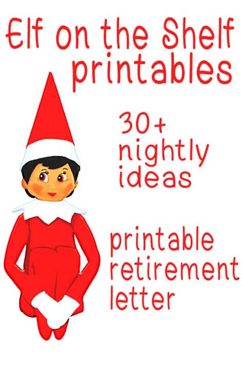 Free Elf On The Shelf Printables