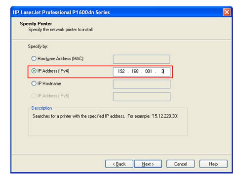 You can specify the printer connection settings and install the printer driver using easy installation as a series of the value to be entered varies depending on how the ip address of the printer was set. List of Printers