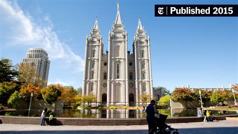 Mormons Sharpen Stand Against Same Sex Marriage The New York Times