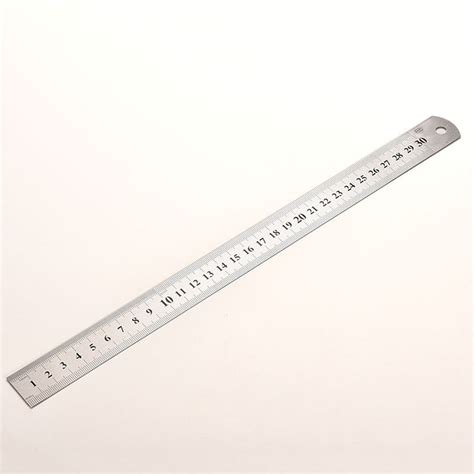 The distance between any two large numbered lines is 1 inch. 30CM 6 INCH THIN STAINLESS METAL RULER RULE PRECISION DOUBLE SIDED Scale PA | eBay