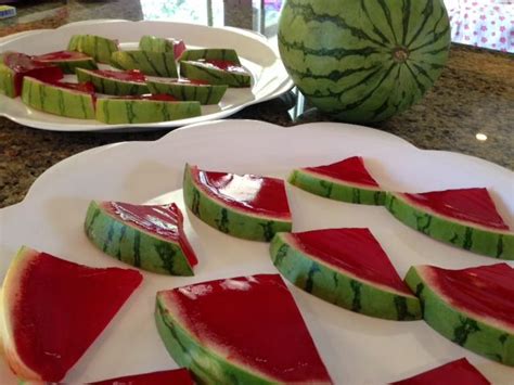 Watermelon Jigglers 4th Of July Watermelon Holiday Recipes Hot
