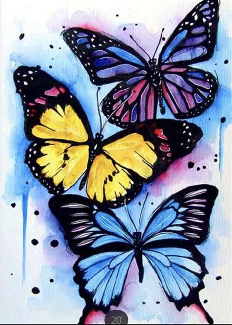 Us Seller 40x30cm Beautiful Butterflies Colorful Diamond Painting