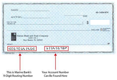 Your Marine Bank And Trust Routing And Account Number
