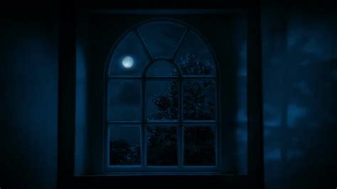 Moonlight Casts Shadows On Wall Through Window Motion Graphics Videohive