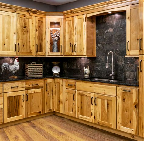 Faircrest Hickory Shaker Kitchen Cabinets Discount Custom Cabinets