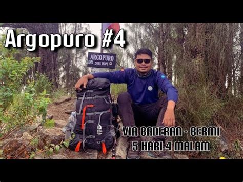 Pendakian Gunung Argopuro Baderan Bermi 4 Akhir Dari Sebuah