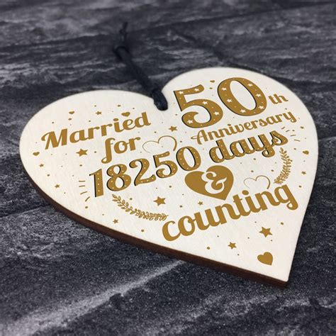 Th Wedding Anniversary Gift Gold Fifty Years Gift For Husband