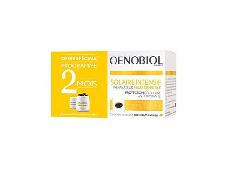Oenobiol Solaire Intensif Peau Sensible 2x30 Capsules Pharmacie En