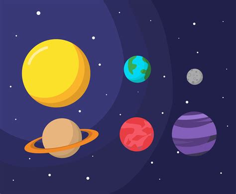 Planet and Space Vector 190845 - Download Free Vectors, Clipart ...