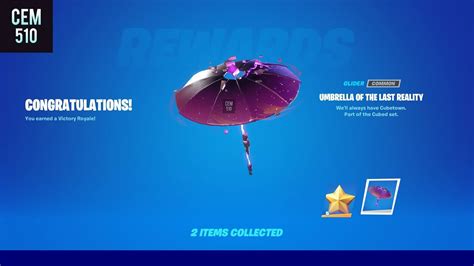How To Get Free Umbrella Of The Last Reality In Fortnite Season 8 Victory Royale Glider Youtube