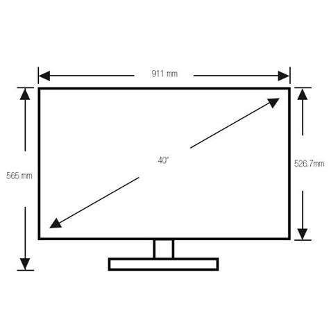 Tcl 3 Series Roku Smart Tv 40” Dimensions Drawings 40 Off