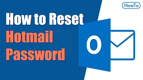 How To Reset Hotmail Password Youtube