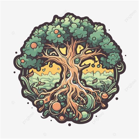 Tree Of Life Cartoon Illustration Clipart Vector Tree Of Life Tree Of
