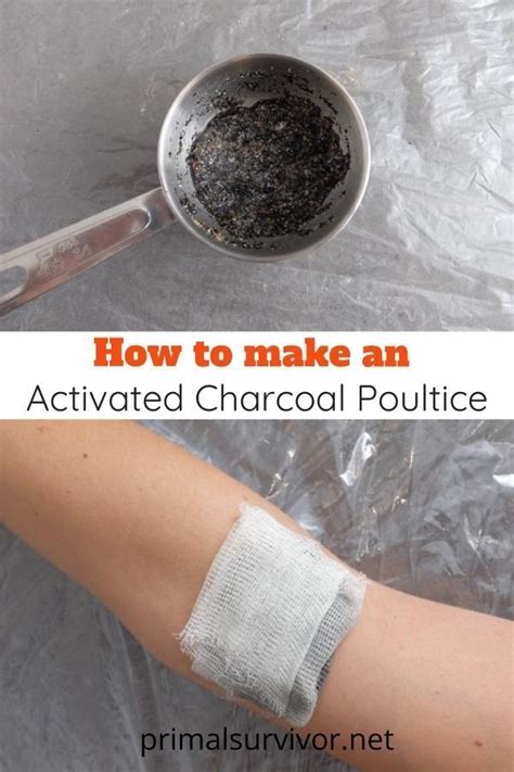 Instructions For Making A Diy Poultice From Activated Charcoal For Skin