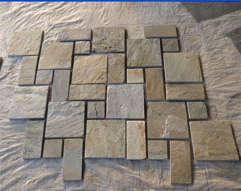 China Natural Slate Mosaic Pattern For Walling Decoration And Flooring
