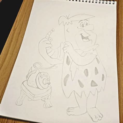 Pencil Sketch Pencil Drawings Fred Flintstone Easy Art Projects