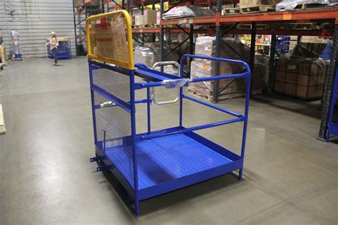 Industrial Forklift Work Platform Man Lift Baskets For Forklifts