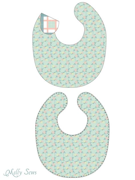 Sew A Drool Bib Free Baby Bib Pattern Melly Sews