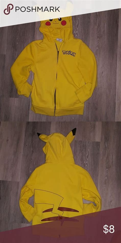 Pokemon Pikachu Hoodie Pikachu Hoodie Hoodies Pokemon Shirts