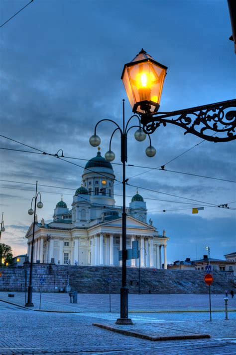 Helsinki Cathedral Summer Night By Lassikurkijarvi Finland