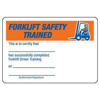 Free Forklift Certification Card Template PRINTABLE TEMPLATES