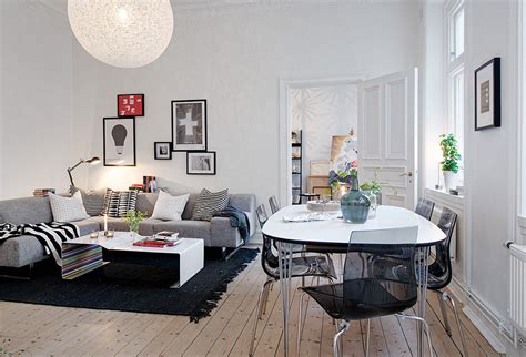 It's a beautiful home decor. Swedish Apartment Boasts Exciting Mix of Old and New
