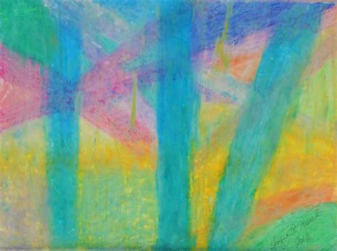 Pastel Colored Abstract Pastel By Shayna Keach