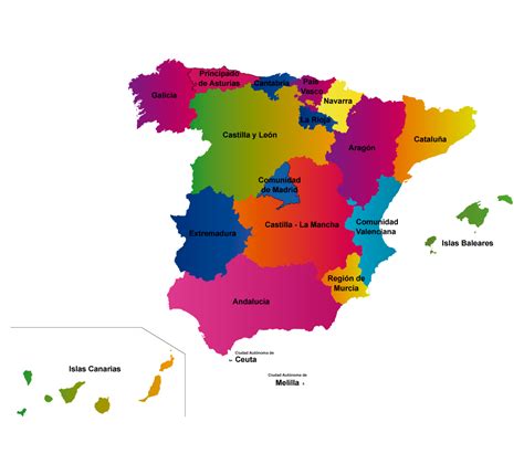 Mapa De Comunidades Y Provincias De España Para Colorear Pdf