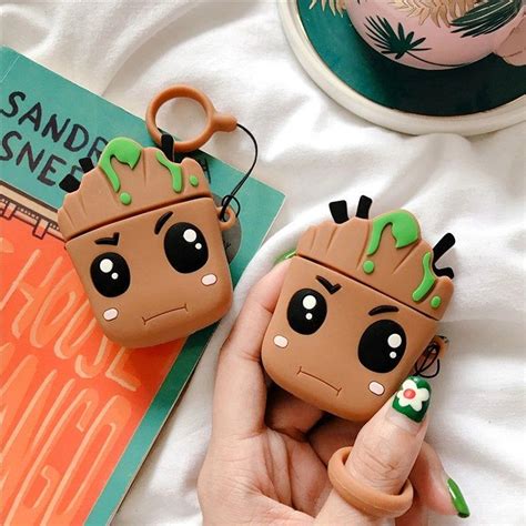 Groot Airpods 1 And 2 And Pro Cases Guardians Of The Galaxy Etsy In