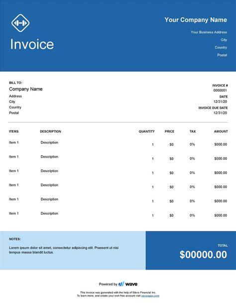 Personal Trainer Invoice Template Free Download Coaching Invoice
