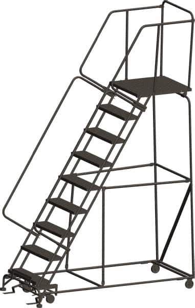 Ballymore Steel Rolling Ladder 9 Step Msc Industrial Supply Co