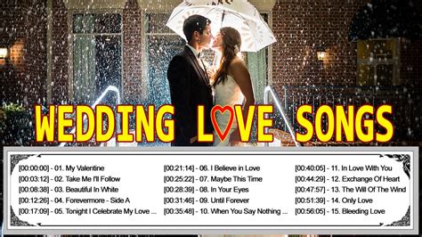 1 Hour Romantic Love Songs For Wedding Collection Greatest Hits Beautiful Wedding Love Songs