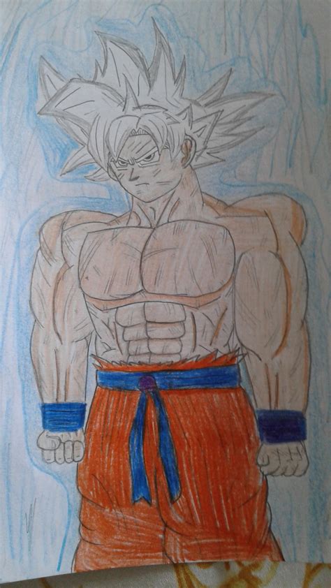 Goku Ultra Instinct Dessin Painting Art Humanoid Sketch