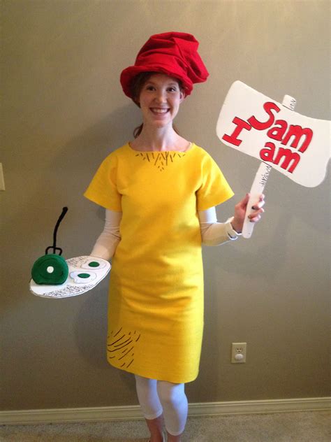 Homemade Sam I Am Costume For The Last Day Of Dr Seuss Week Felt And
