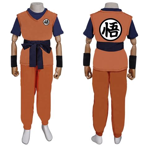 Dragon Ball Son Goku Kids Children Outfits Halloween Carnival Suit
