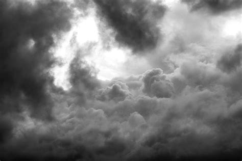 Grayscale Photography Of Clouds In Sky · Free Stock Photo