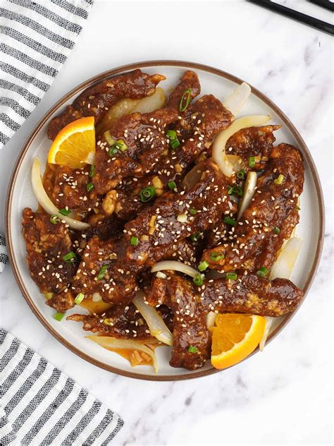 Crispy Shredded Orange Beef Khins Kitchen Chinese Crispy Beef Recipe