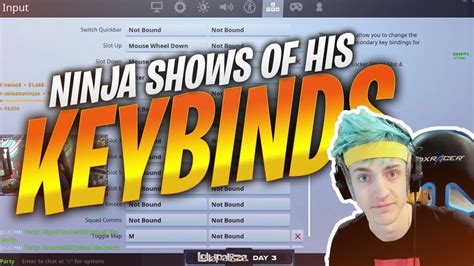Ninja Shows Off His Keybinds Daily Fortnite Highlights Youtube