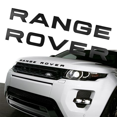 Range Rover Letter Chrome Emblem Decal Sticker Front Hood Rear Trunk