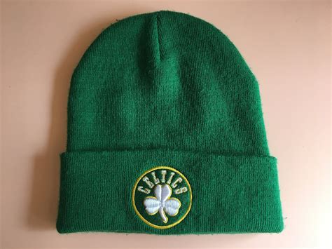 Vtg 90s Boston Celtics Knit Cap Winter Hat Etsy Canada