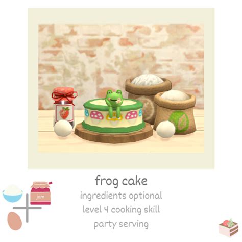 Frog Themed Cake 🐸🌼 Littlbowbub Sims 4 Sims 4 Collections Sims 4