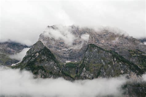 Wallpaper Rocks Mountains Mist Hd Widescreen High Definition