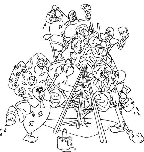 Free Printable Alice In Wonderland Coloring Pages