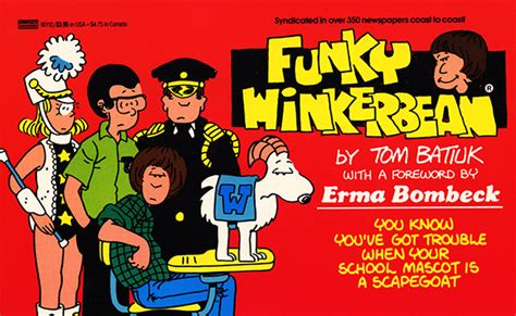 funky winkerbean you know you ve got trouble when your school mascot is a scapegoat tom batiuk