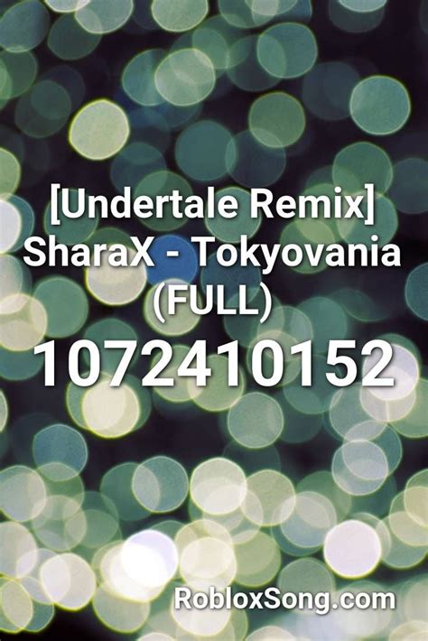 Below are 22 working coupons for roblox undertale music id codes from reliable websites that we have updated for users to get maximum savings. undertale Remix Sharax - Tokyovania (full) Roblox ID ...
