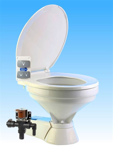 Jabsco 37045 0092 Quiet Flush Electric Toilet Fresh Water Flush