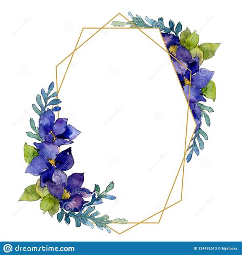 Flowers flower frame frame vector free blue flowers floral border borders and frames flower doodles floral. Blue Bouquet. Floral Botanical Flower. Watercolor ...