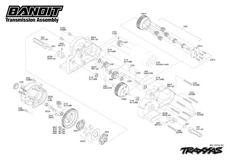 Exploded View Traxxas Bandit 110 Transmission Astra